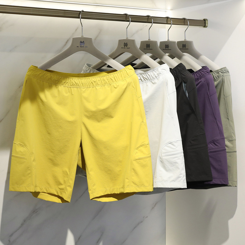 New Outdoor Urban Commuting Summer New Breathable Quick-Drying Shorts Men's Running Waterproof Casual Pants Five-Quarter Pants Thin
