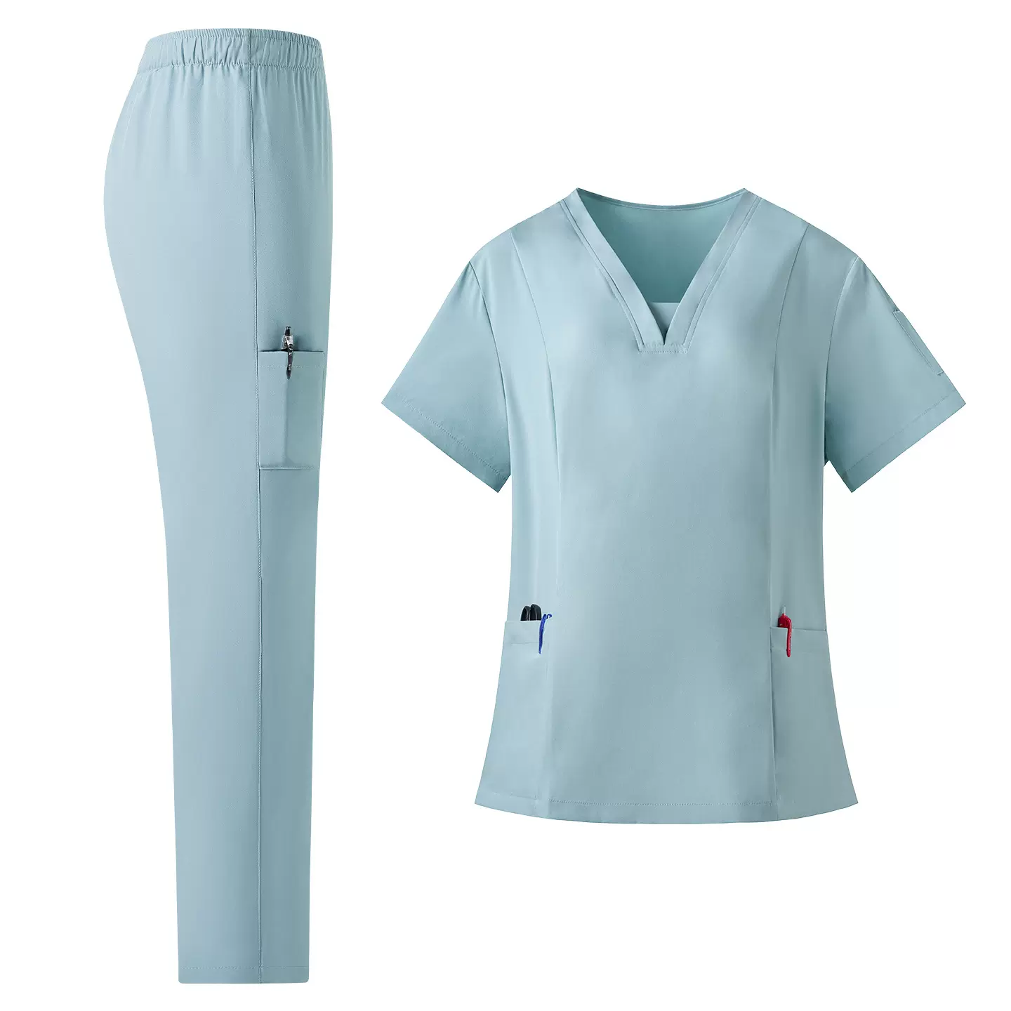 四面弹洗手衣工作服男女医护手术衣护士服长短袖速干刷手衣手术室