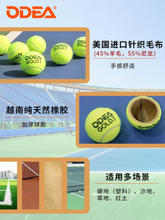 ✅ Odea Tennis Gold Training Ball High Elasticity and Durability Dd3 Pressure-Free Bulk Tennis Ball 60 Bags