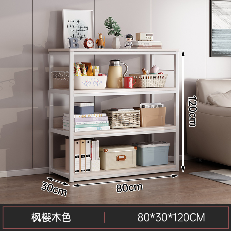 Estante de libro Estante de almacenamiento de piso Estante de almacenamiento integrado para el hogar Estante de almacenamiento de archivos de escritorio de oficina simple contra la pared Estante de almacenamiento pequeño