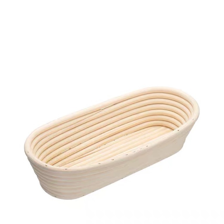 Amazon Indonesia Vietnam Canasta de fermentación de estilo europeo Equipo de horneado de ratán vietnamita Pan de país Cesta redonda de pan