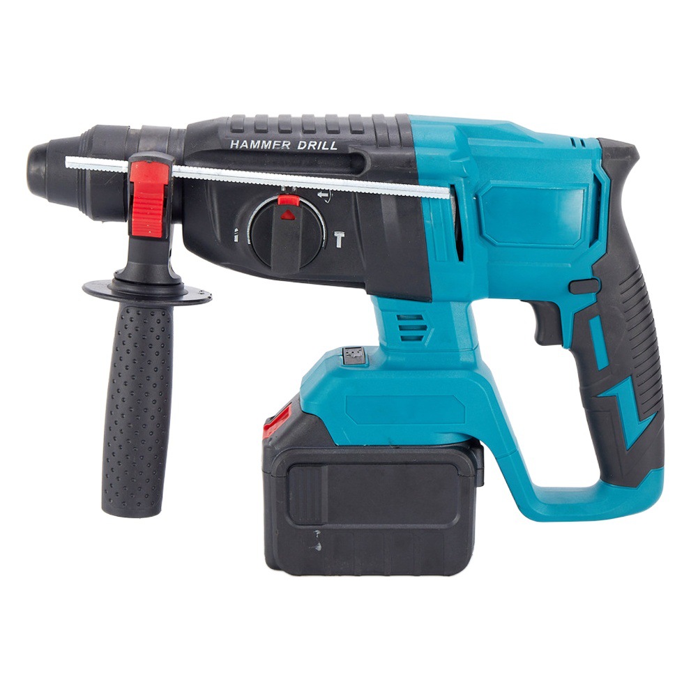 Martillo de cepillo inalámbrico Martillo de batería de litio Tres en uno Batería de litio de alta potencia Taladro de impacto Martillo eléctrico recargable de grado industrial 4