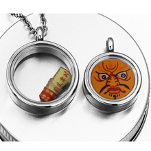 圆形不锈钢嘎乌盒吊坠 20-25 mm可放小唐卡图片 厂家直供