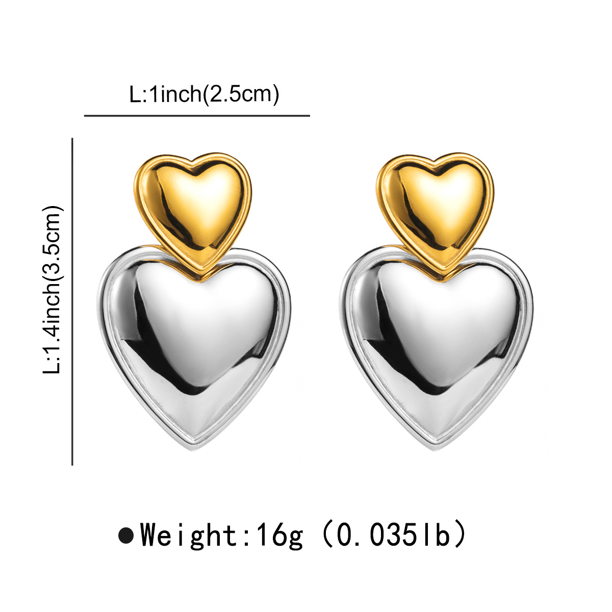 IG Style Heart Shape Stainless Steel Alloy Inlay Zircon Rings Earrings Necklace display picture 3