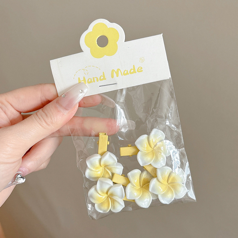 Pinza para el cabello de dopamina sin costuras de color caramelo clip lateral femenino flequillo clip para el cabello roto tocado clip de pico de pato y2k horquilla de una palabra