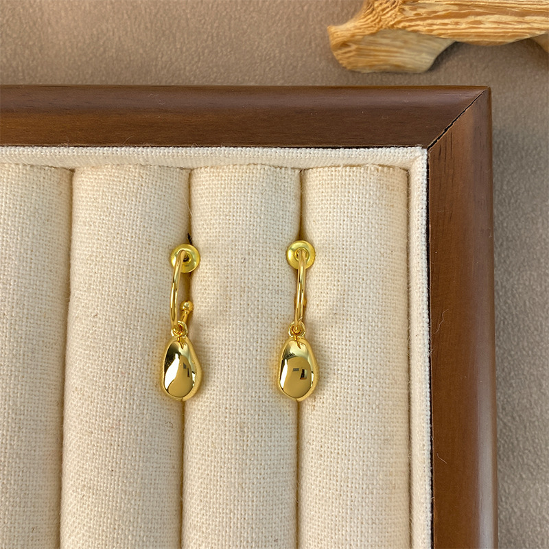 Kupfer 18 Karat Vergoldet Einfacher Stil Geometrisch Ohrringe Halskette display picture 8