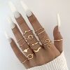 Set, ring, Aliexpress, light luxury style, simple and elegant design