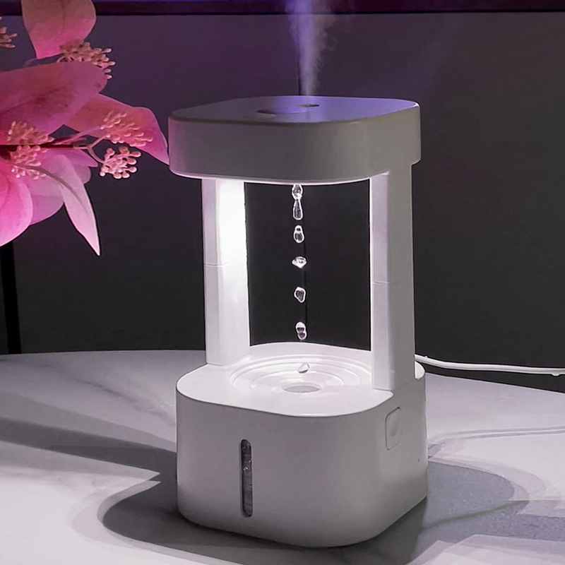Humidificador de gran pulverización para comercio exterior, humidificador de humedad para sala de estar, dormitorio, purificación de aire, aromaterapia, humidificador antigravedad de escritorio para el hogar