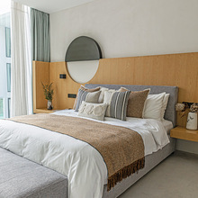 轻奢高端酒店床旗床搭巾抱枕样板房间自然风素寂棕咖色床上用品