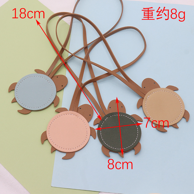 Moda simple pu cuero tortuga colgante animal tortuga bolsa colgante colgante de automóvil colgante de alta calidad