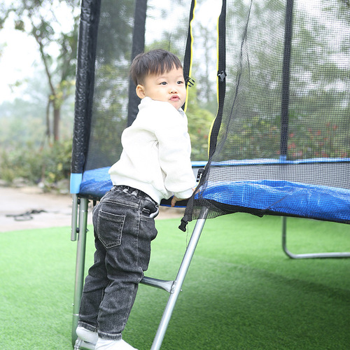 Cross-border children's home indoor trampoline kindergarten large trampoline adult outdoor commercial jumping bed with guard net