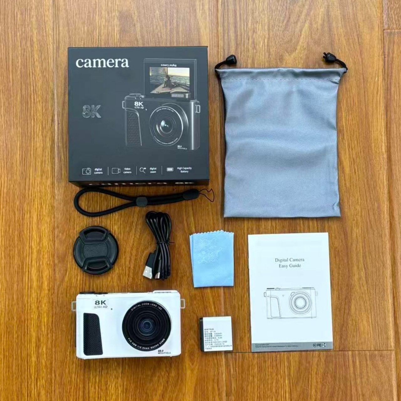 Nuevas cámaras digitales transfronterizas de 8k micro-single 3 pulgadas de pantalla de flip party estudiantil selfie cámara wifi CCD HD