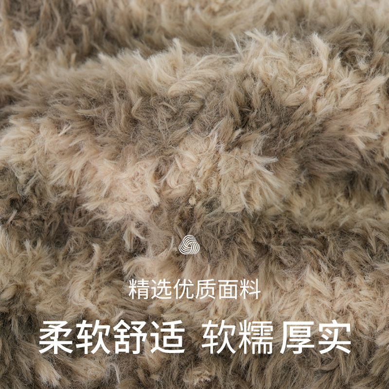 原创新款毛绒条纹毛线帽秋冬保暖针织帽可爱套头护耳帽厂家现货|undefined
