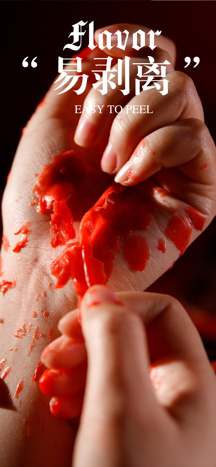 Low-Temperature Aromatherapy Massage Candle for Couples, Soy Wax, Red — detail image 15