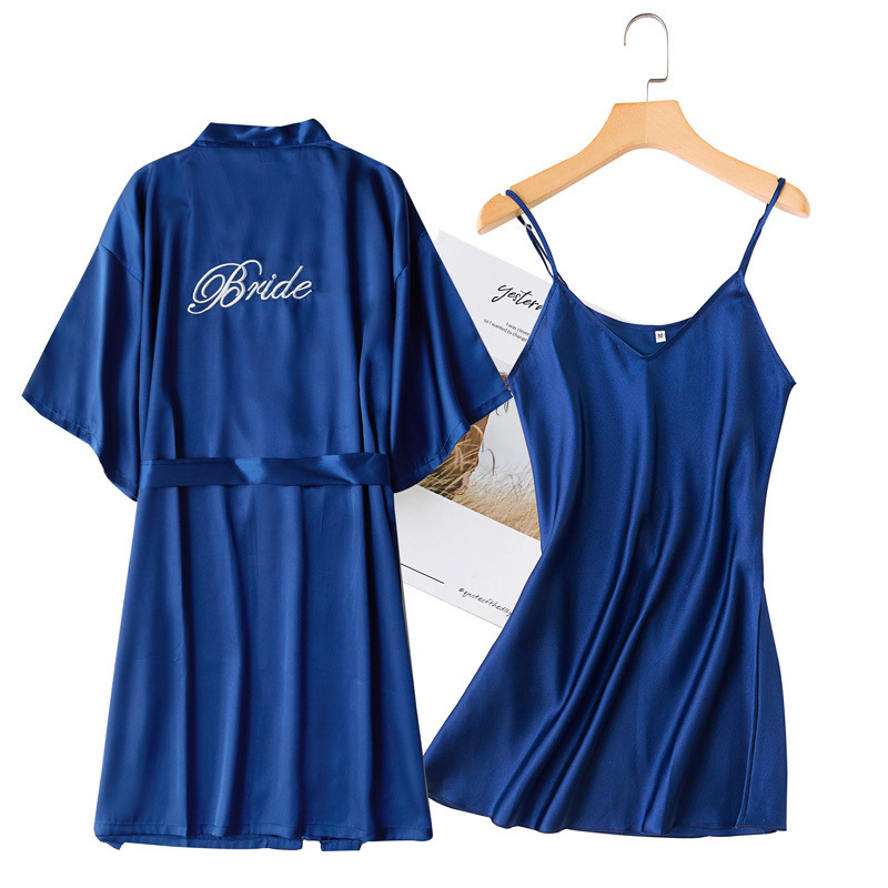 반팔 신부 + 서스펜더 네이비 블루