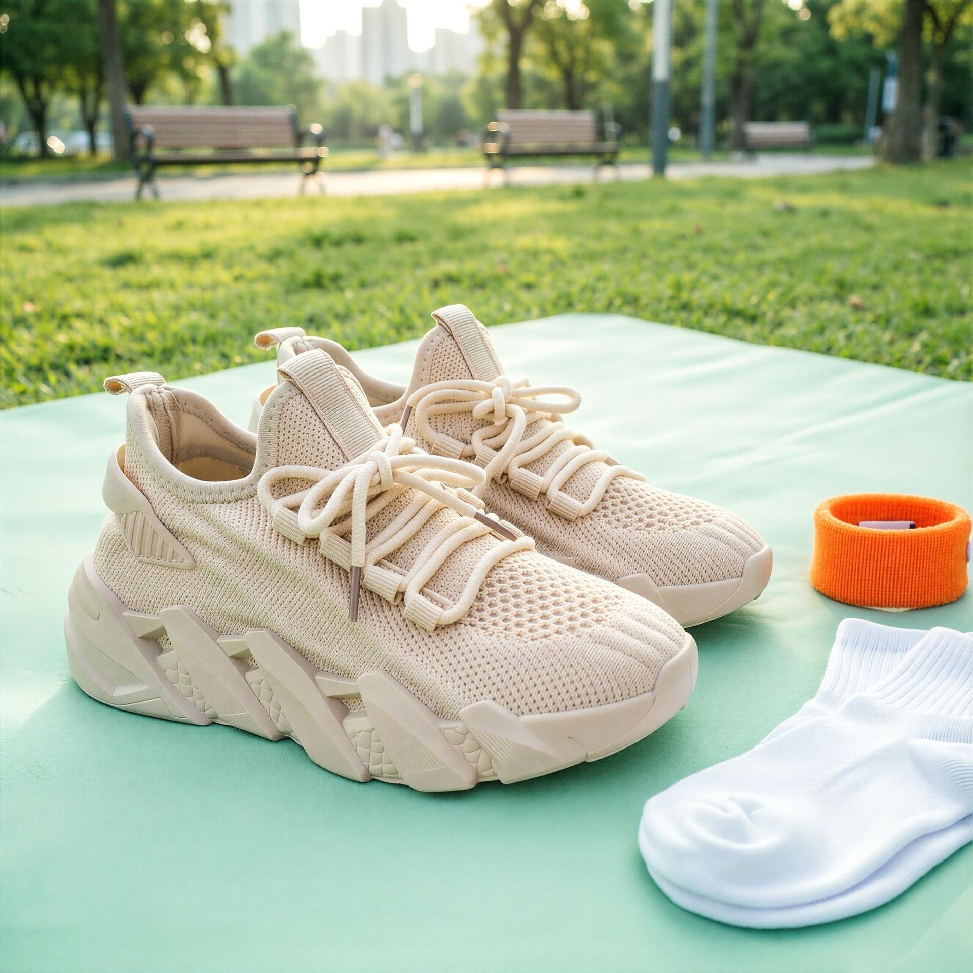 Summer mesh shoes for boys and girls aged 8-14, lightweight casual slip-on shoes, breathable mesh sneakers for elementary school students