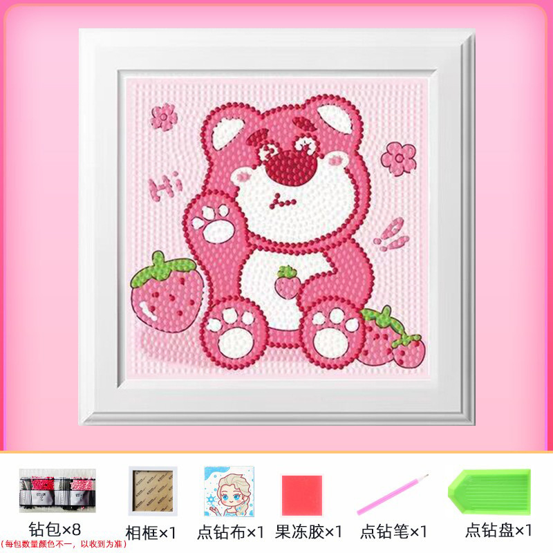 Nuevo dibujo de diamante infantil de labu diy pegatinas de diamante con marcos de fotos hechas a mano diy puzzle pegatinas de mampostería image 28