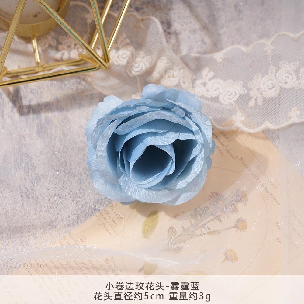 XH2-작은 곱슬 장미 머리-헤이즈 블루