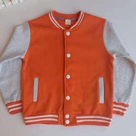幼儿园园服春秋冬款橘色拼浅灰色上衣儿童加绒加厚外套男其他品牌