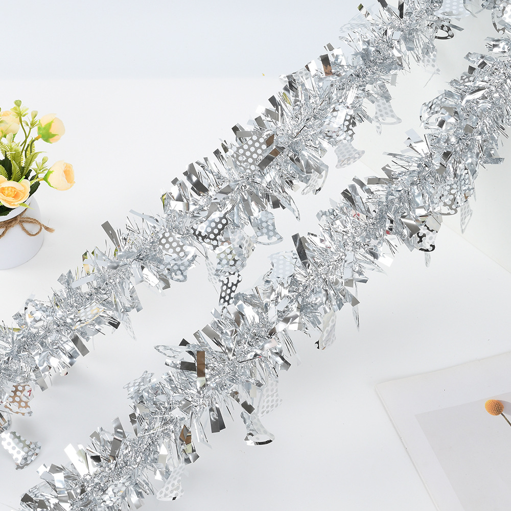 Transfronterizo Amazon Hot Sale decoración navideña campana colgante colorida decoración navideña tira de lana 9cm cifrado 2 metros