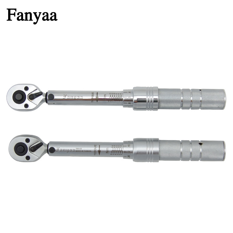 台湾Fanyaa迷你扭力扳手可换头小扭矩266/716系列1-25Nm力矩扳手