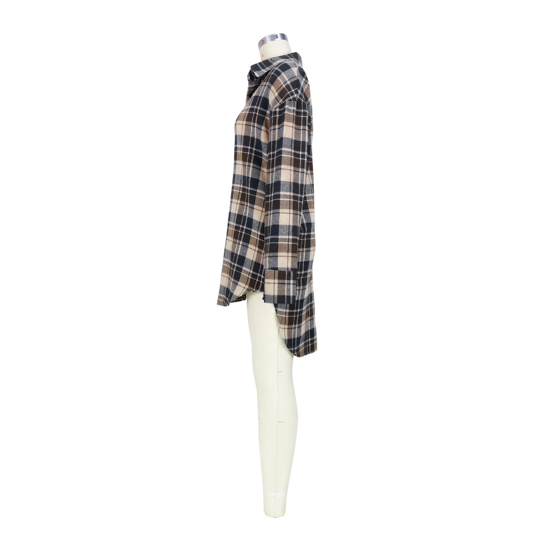 Women Clothing Comfortable Cotton Plaid Coat Shirt Dress 33 Women Clothing Comfortable Cotton Plaid Coat Shirt Dress