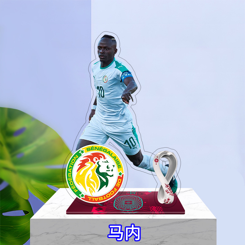 Figura Acrílica de Estrella de Fútbol de Acrílico, para Regalo de Cumpleaños
