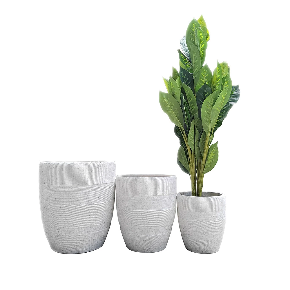 Round flowerpot, realistic furniture