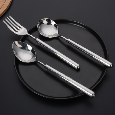 304 Stainless steel tableware thickening Light extravagance hotel Supplies Knife and fork suit steak Lord knife wholesale