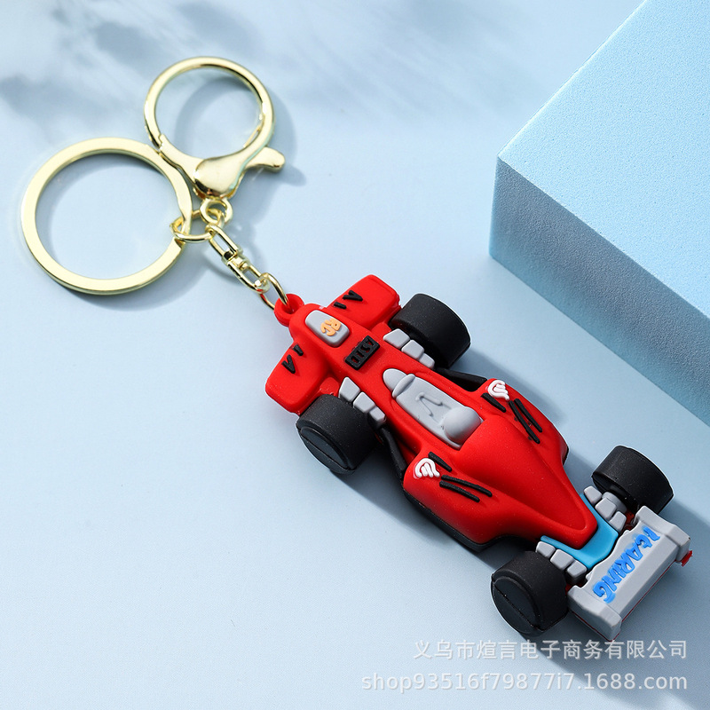 クリエイティブ漫画方程式レーシングモデルキーホルダースクールバッグペンダント絶妙な車のキーチェーン小さなギフト卸売|undefined