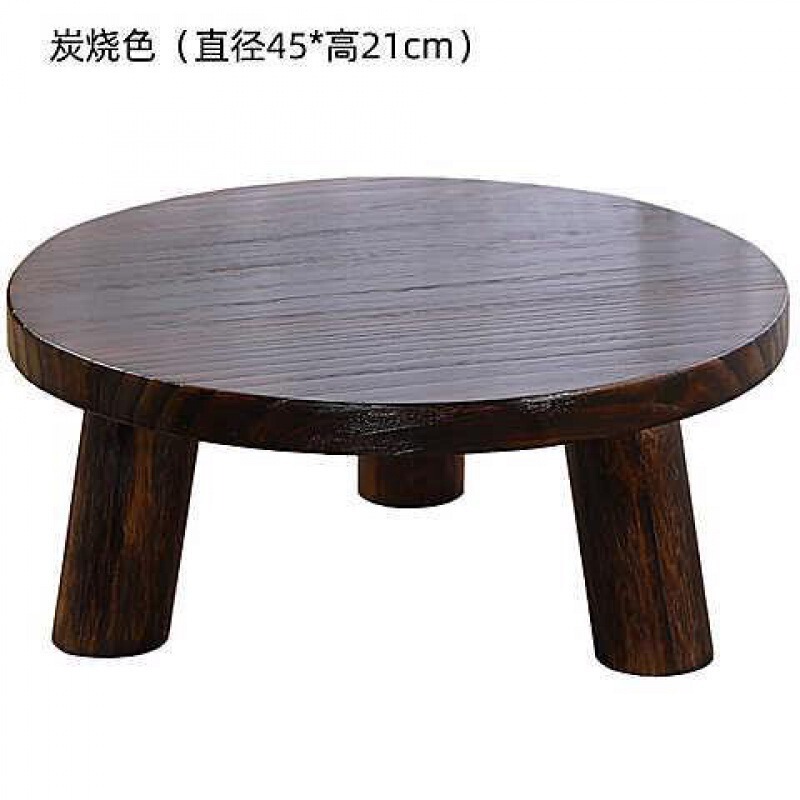 日式飘窗桌子小茶几实木榻榻米小桌子简约炕桌家用小圆桌坐地|undefined
