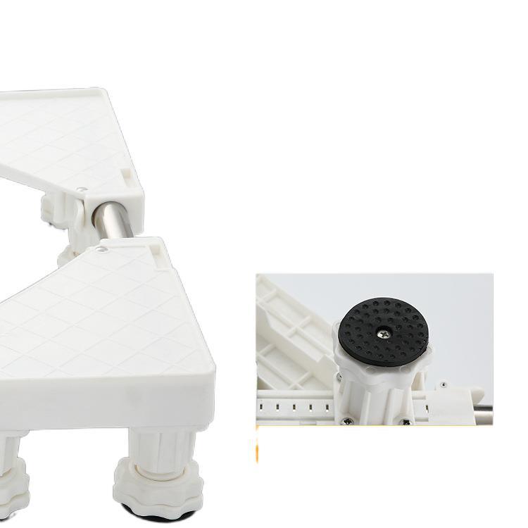 Suministro directo de fábrica lavadora base con ocho Poleas con freno lavadora de plástico móvil bandeja de almacenamiento rack