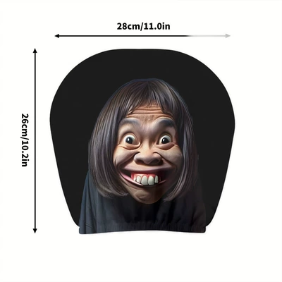 Universal seat cover: Print Headrest Cover Universal - 06-double-sided-printing-1pc-26cm28cm