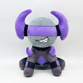 跨境新品 phighting broken plush 双角牛毛绒玩具玩偶 毛绒公仔