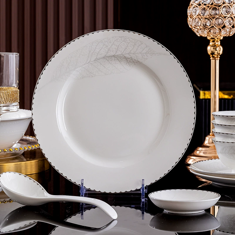 Ceramic tableware set, home dinnerware with soup bowl and gift box, multiple piece counts (18–60 pcs)