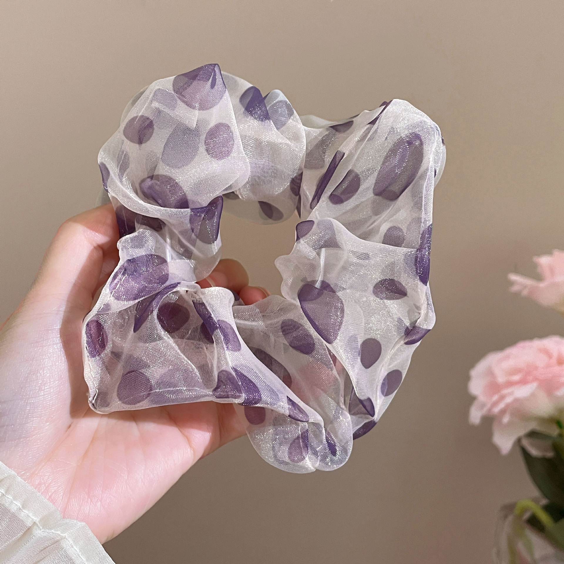 Encaje retro francés, diadema de intestino grueso, mujer 2025, nuevo estilo, cuerda para el cabello, banda de goma, lazo, dulce cuerda para el cabello, accesorios para el cabello