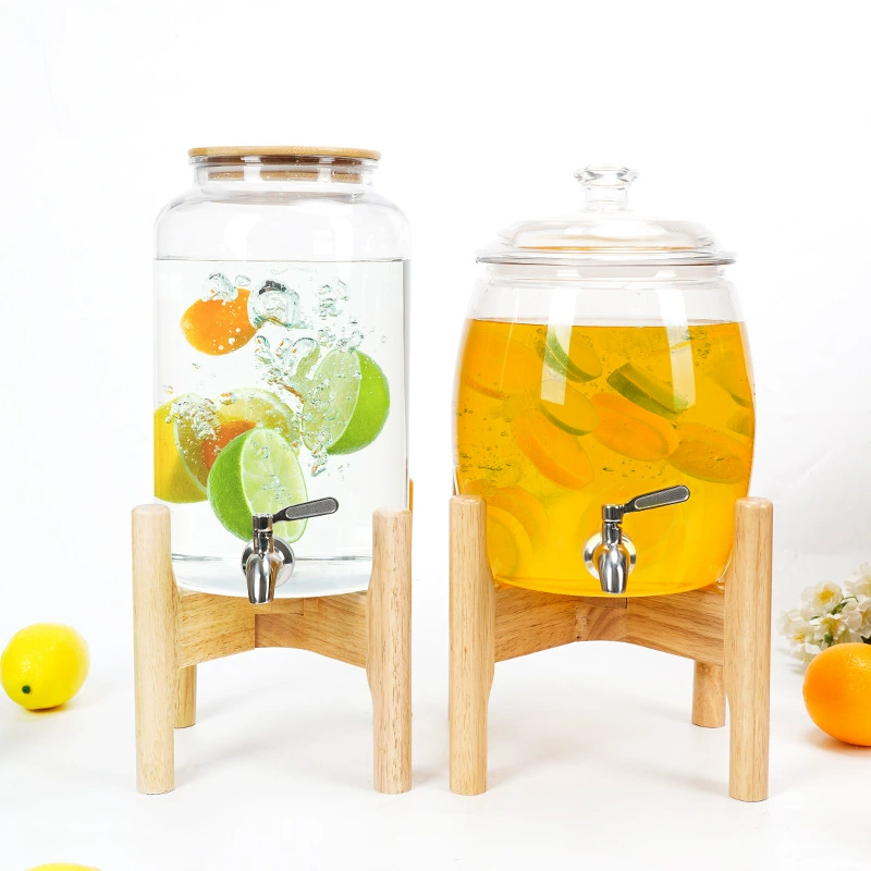 Пищевой пластиковый чайник для холодной воды с краном, бытовая летняя бочка для напитков большой емкости, герметичная утолщенная банка для сока из ПЭТ.