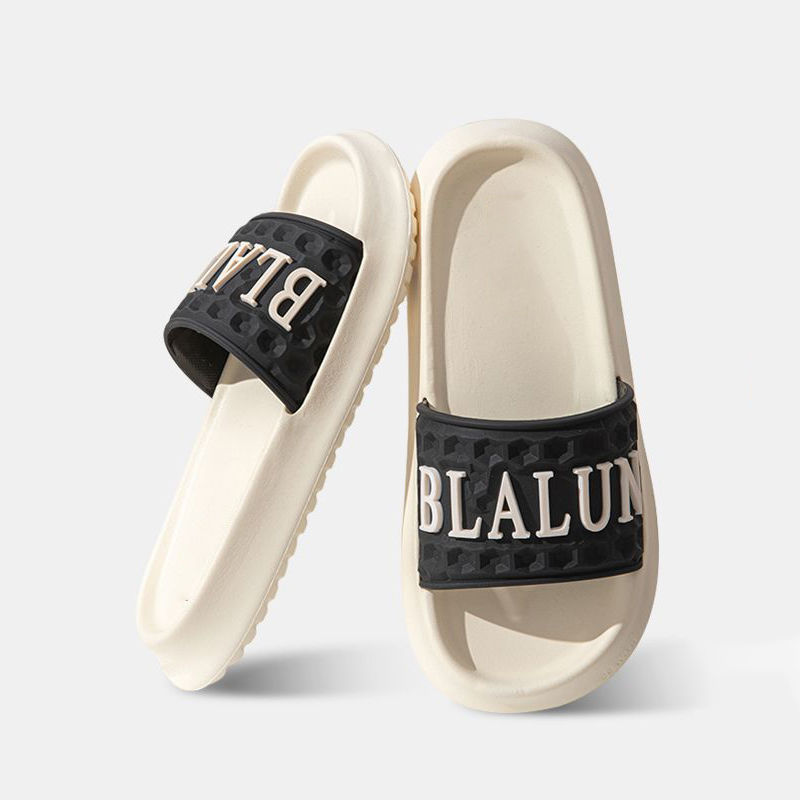 Zapatillas damas verano suela gruesa hogar baño interior baño antideslizante pisando mierda pareja ropa exterior sandalias y pantuflas hombre