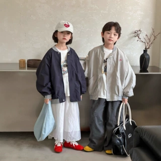 2026秋季新款韩版儿童休闲宽松棒球衣男女童设计感潮酷夹克外套