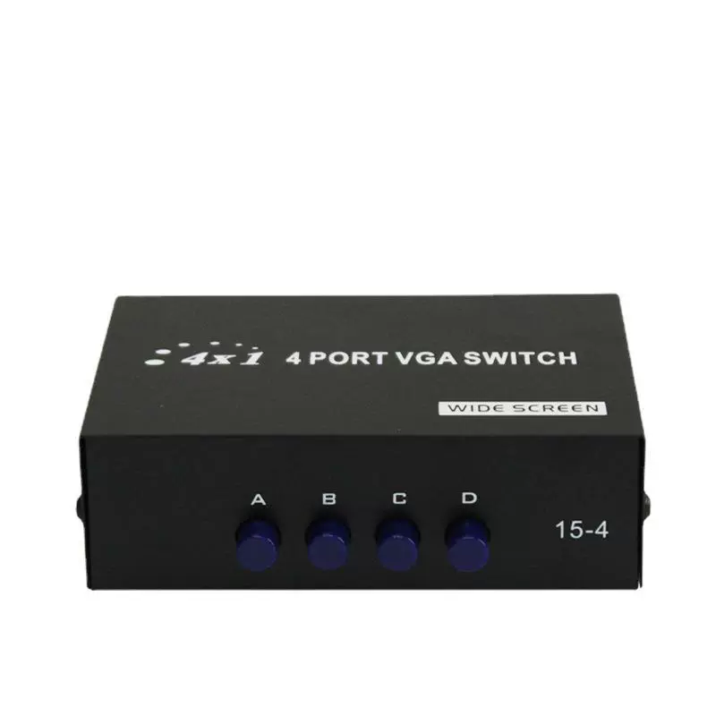 Заводская оптовая VGA-переключатель вручную four-mouth экран видеопередача задержка VGA-15-4C переключатель