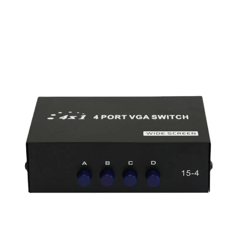 Заводская оптовая VGA-переключатель вручную four-mouth экран видеопередача задержка VGA-15-4C переключатель