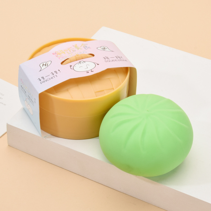 Simulación de bolos de pellizco pellizco juguete de descompresión horquilla de vapor grande bolos de descompresión juguete de ventilación multicolor bolos de leche