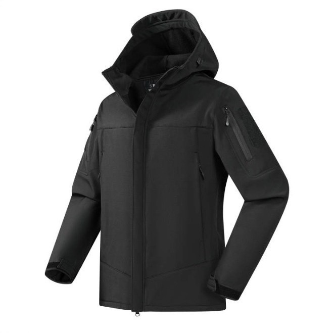 Outdoor Windproof Softshell Jacket Three-In-One Warm Camouflage Outerwear Men's Jacket Cross-Border Cotton Clothing Customizable