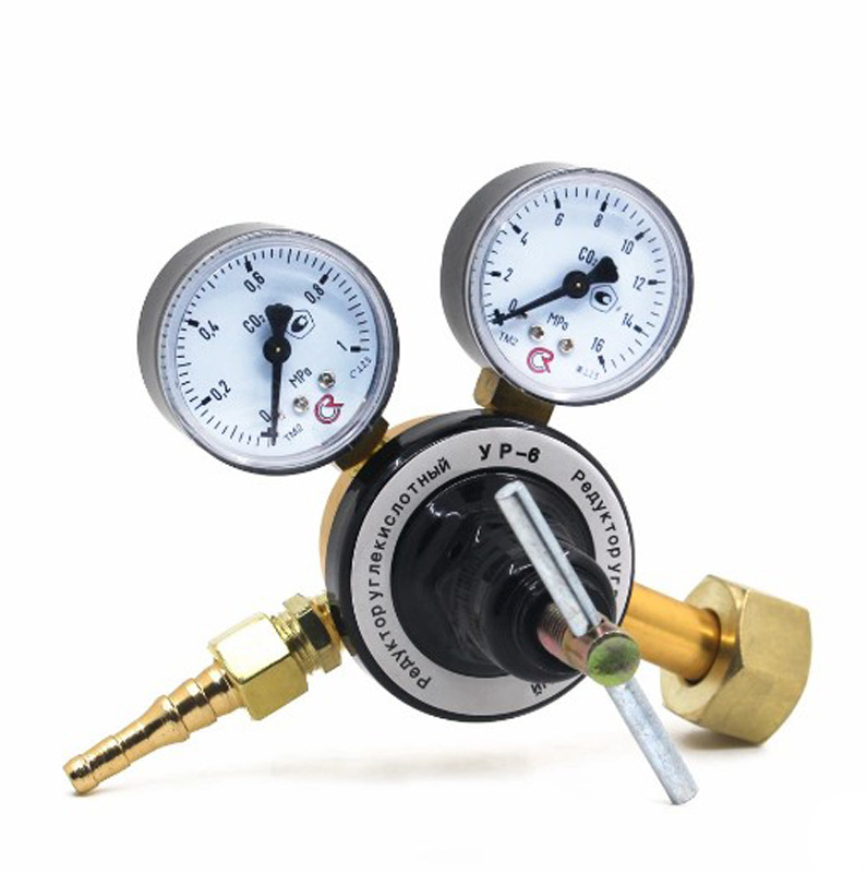 G3/4氧气减压器丙烷表CO2压力表氧气表Propane regulator俄罗斯款