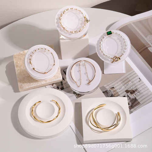Gypsum bracelet bracelet display plate jewelry display design storage plate ornaments jewelry bracelet photo props