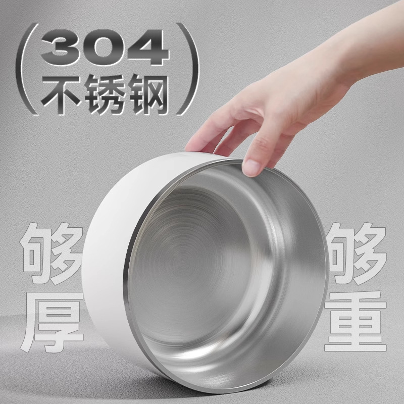 Tazón para perros Tazón para perros Acero inoxidable Perros para mascotas Tazón grande para beber Tazón de arroz anti-volcado Tazón de arroz Tazón de arroz especial para perros grandes