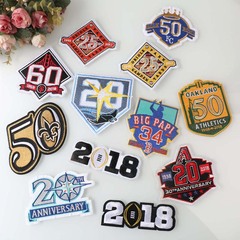 Embroidered patch with computerized stitching, ALL-STAR Sports badge, trendy DIY clothing patch