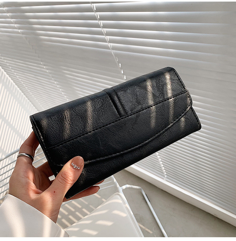 Retro New Fashion Pu Long Zipper Clutch Wallet display picture 10
