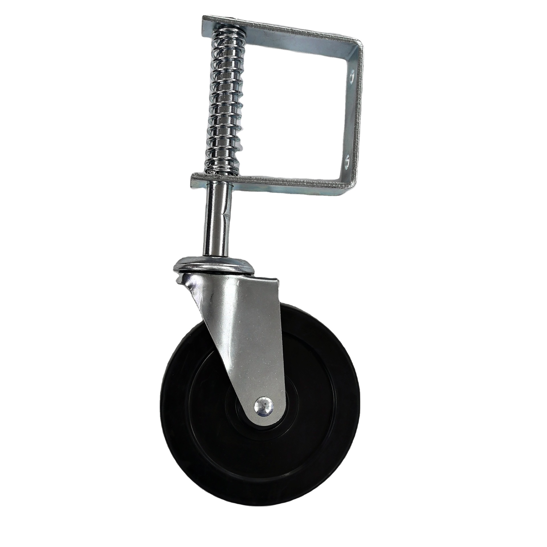 供应3寸4寸5寸中型钢铁货架用万向轮仓储笼轮子可折叠仓储笼脚轮