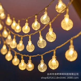 太阳能气泡球灯串户外防水氛围灯露营满天星LED灯庭院装饰阳台灯-阿里巴巴